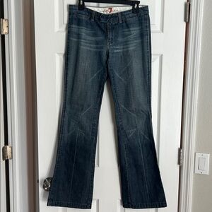 7 For All Mankind Dark Wash Vintage Trouser Style Jeans